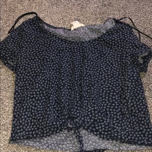 Flower printed tied shirt, never worn